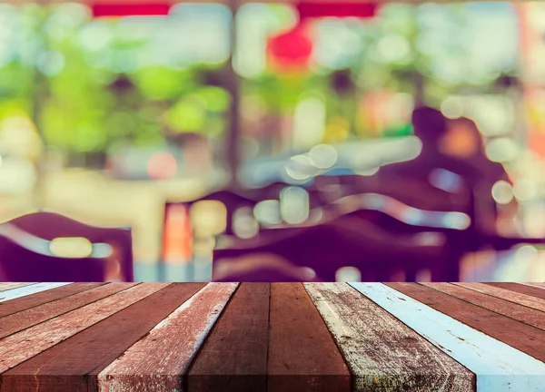 Blur restaurant or coffee shop on day time . — Stock Photo, Image