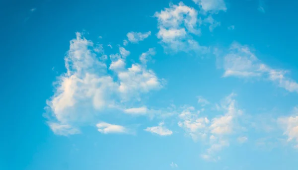 Image Clear Blue Sky White Clouds Day Time Background Usage — Stock Photo, Image