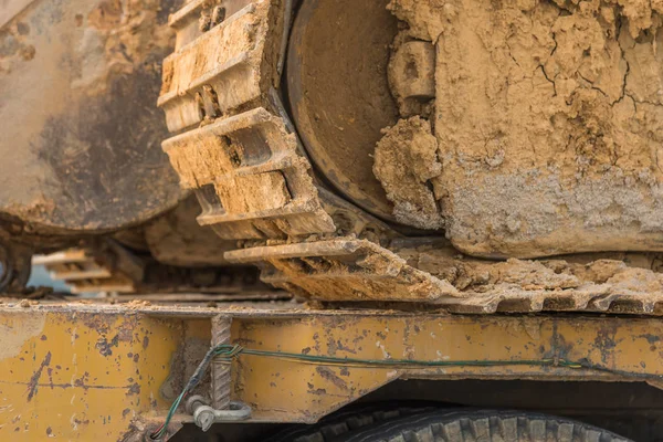 Close Shot Image Tracter Wheel Texture — Stock Photo, Image