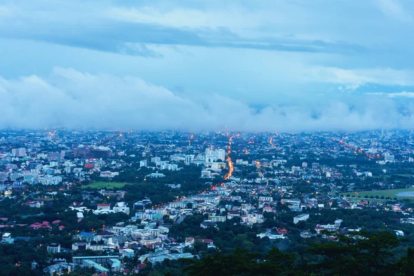 Chiang Mai de oude stad bekijken van hoge hoek plek . — Stockfoto