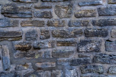 Eski gri taş doku duvarı