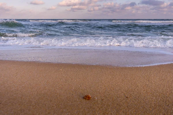 Vacker Utsikt Över Havet Kust Kvällen — Stockfoto