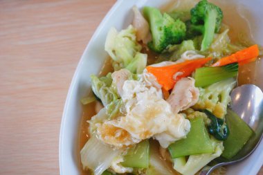 Sebze mutfağını karıştır ya da capcay olarak da bilinir, kopyalama alanı.