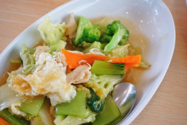 Sebze mutfağını karıştır ya da capcay olarak da bilinir, kopyalama alanı.