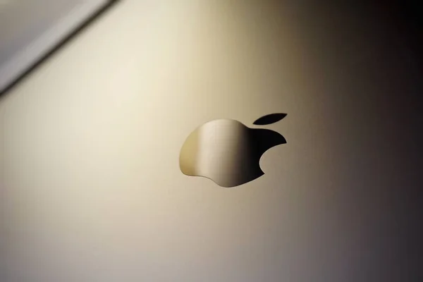 Gros Plan Logo Apple Dos Ipad — Photo