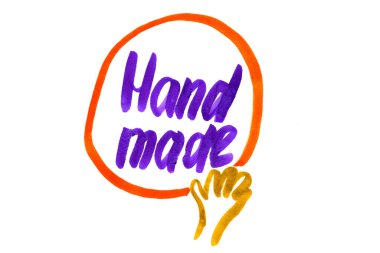 El yapımı fırça kalem karalama.