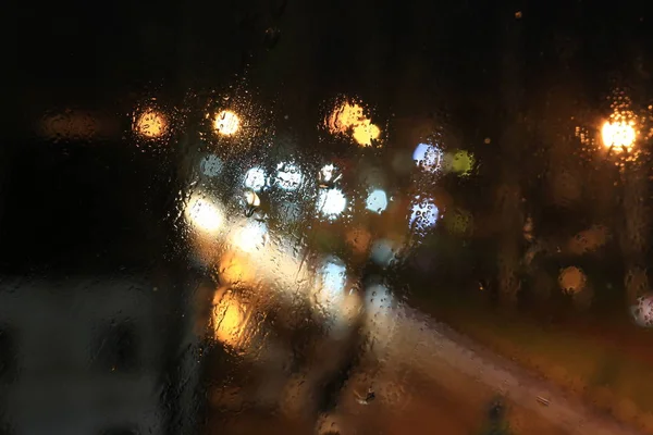 Cidade rua noite — Fotografia de Stock