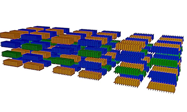 Siatki cool 3d — Zdjęcie stockowe