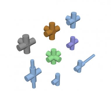 Bağlantı türleri 3d borular