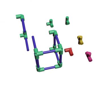 Bir plastik inşa örgü 3d