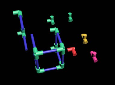 Bir plastik inşa örgü 3d