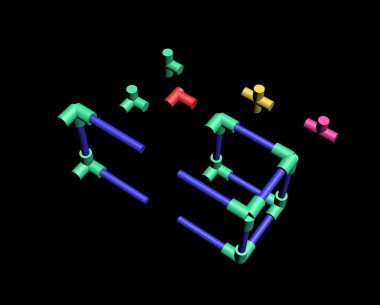 Bir plastik inşa örgü 3d