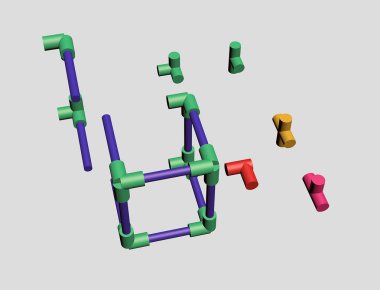 Bir plastik inşa örgü 3d