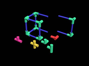Bir plastik inşa örgü 3d