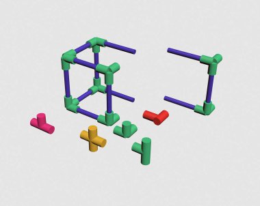 Bir plastik inşa örgü 3d
