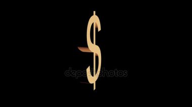 Hareketli Doları sembol 3d