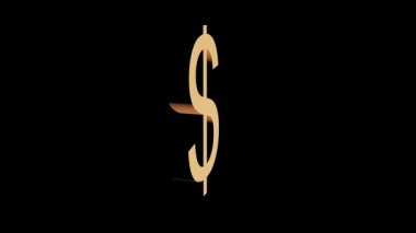Hareket 3d büyük para sembolleri