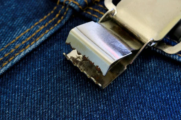 Alte Jeans Mit Hosenträgern — Stockfoto