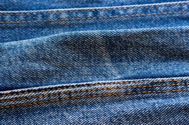 mavi kot eskimiş kumaş