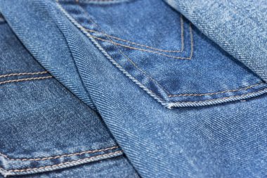 mavi kot eskimiş kumaş