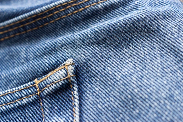 Blue Denim Old Frayed Fabric — Stock Photo, Image