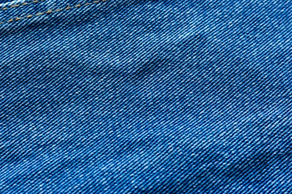 Blue Denim Old Frayed Fabric — Stock Photo, Image