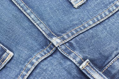 mavi kot eskimiş kumaş