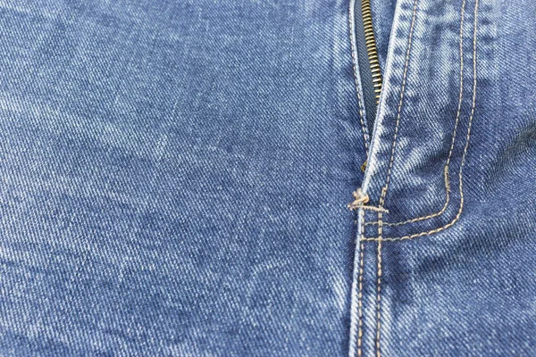 Tessuto Sfrangiato Vecchio Denim Blu — Foto Stock