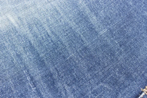 Tessuto Sfrangiato Vecchio Denim Blu — Foto Stock