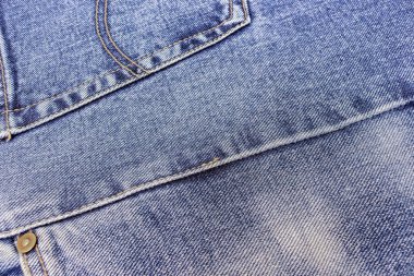 mavi kot eskimiş kumaş