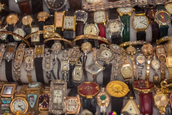 watches in an antique shop