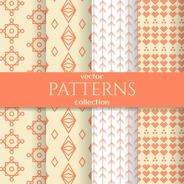 Set Vector Pattern Collection — Stock Vector