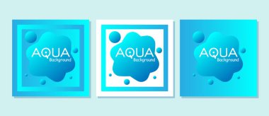 Gradyanı olan Aqua Arkaplan Vektörü