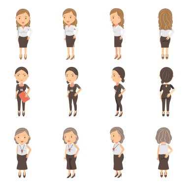 İş Kadını Vektör İllüstrasyonu