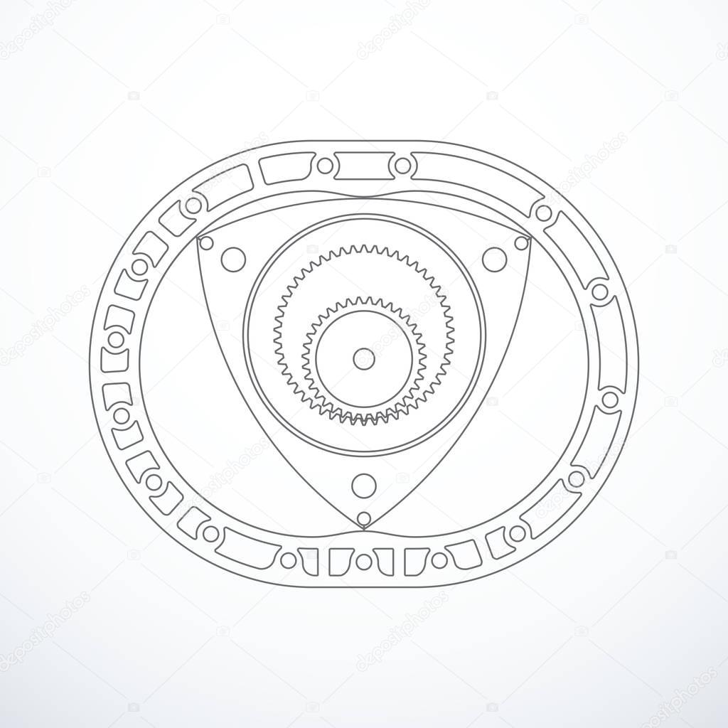 Rotary Engine Svg