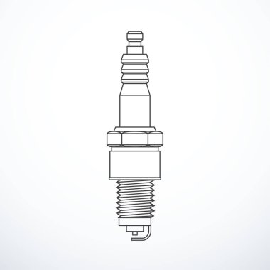 Vektör tak kıvılcım izole