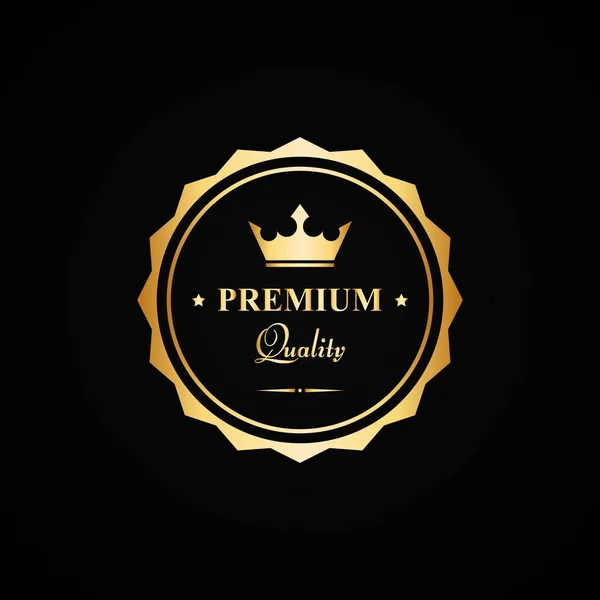 Vektör premium kalite altın rozet