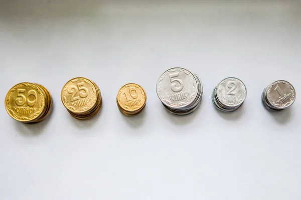 Ukrainische Münzen Griwna lizenzfreie Stockfotos