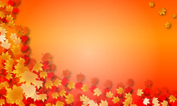 Tło jesień klon liści — Wektor stockowy