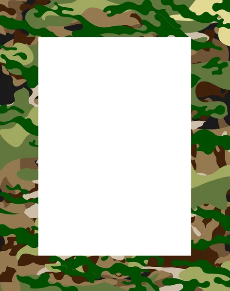 Armádní kamufláž rámec — Stockový vektor