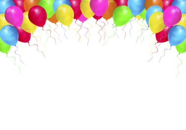 çok renkli balon arch