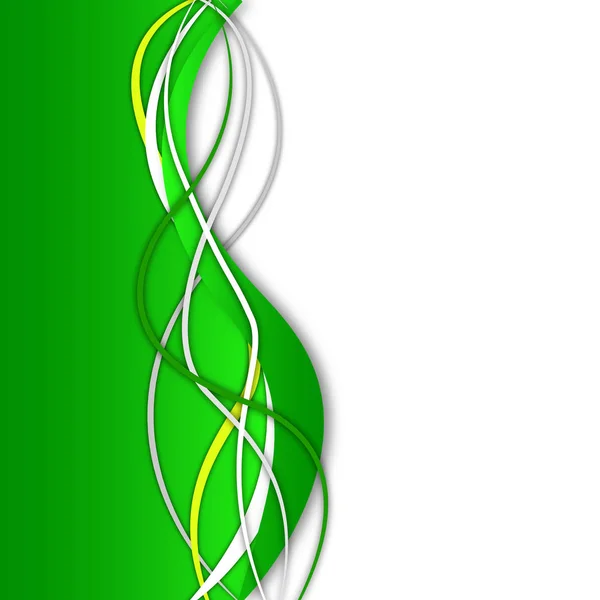 Abstrakt grön bakgrund i stil med högteknologiska — Stock vektor