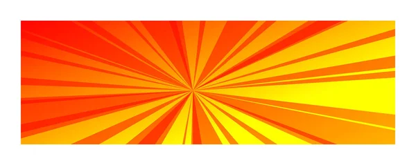 Abstract oranje zon — Stockvector