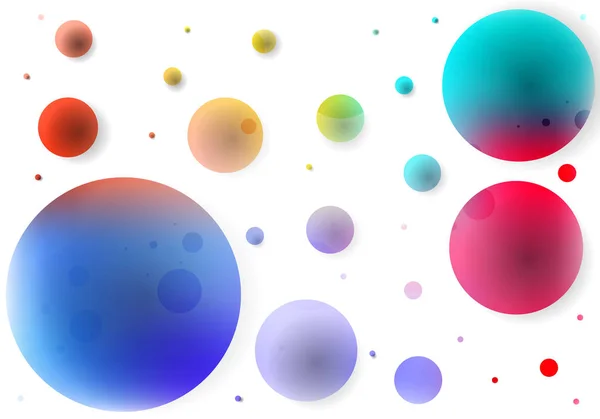 色のついた丸の抽象的な背景 — ストックベクタ