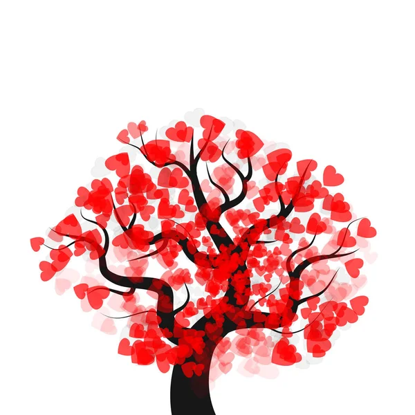 Δέντρο ημέρα του Αγίου Βαλεντίνου — Διανυσματικό Αρχείο