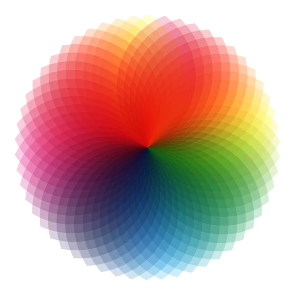 Цветная круглая спираль — стоковый вектор