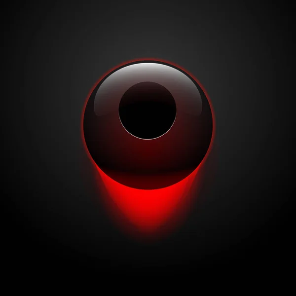 黑色的火焰球 — 图库矢量图片