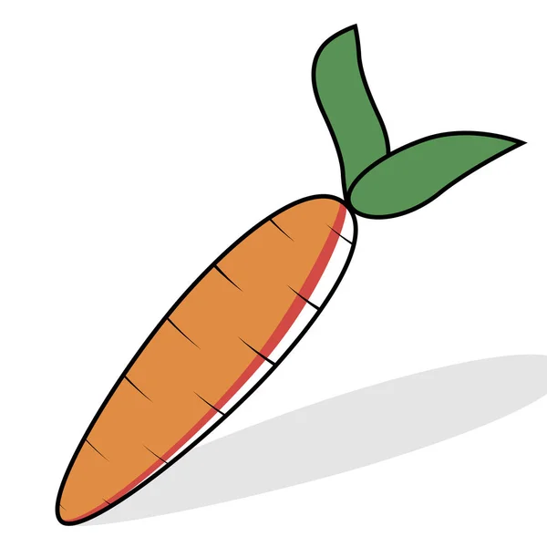 Grande disegno della carota — Vettoriale Stock