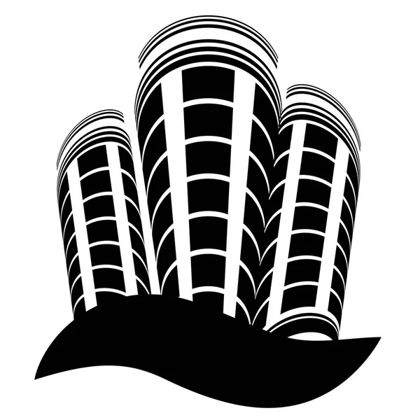 Logo grattacielo — Vettoriale Stock