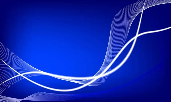 抽象的な青の背景と線 — ストックベクタ